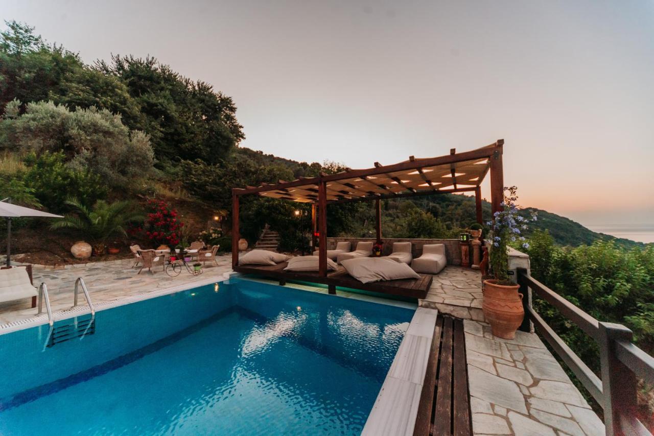 Elysian Luxury Villa Pelion Tsagarada Exterior photo