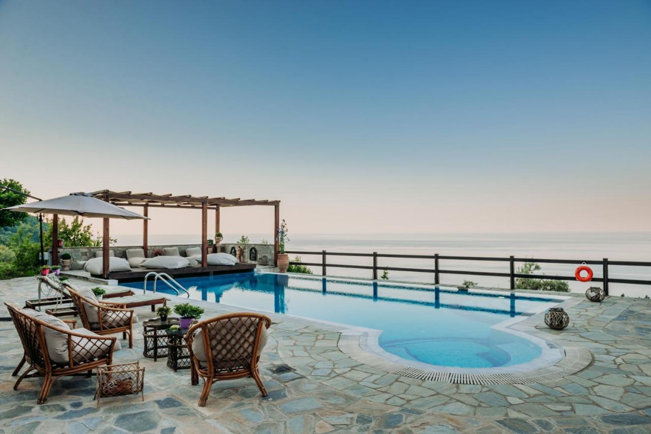 Elysian Luxury Villa Pelion Tsagarada Exterior photo