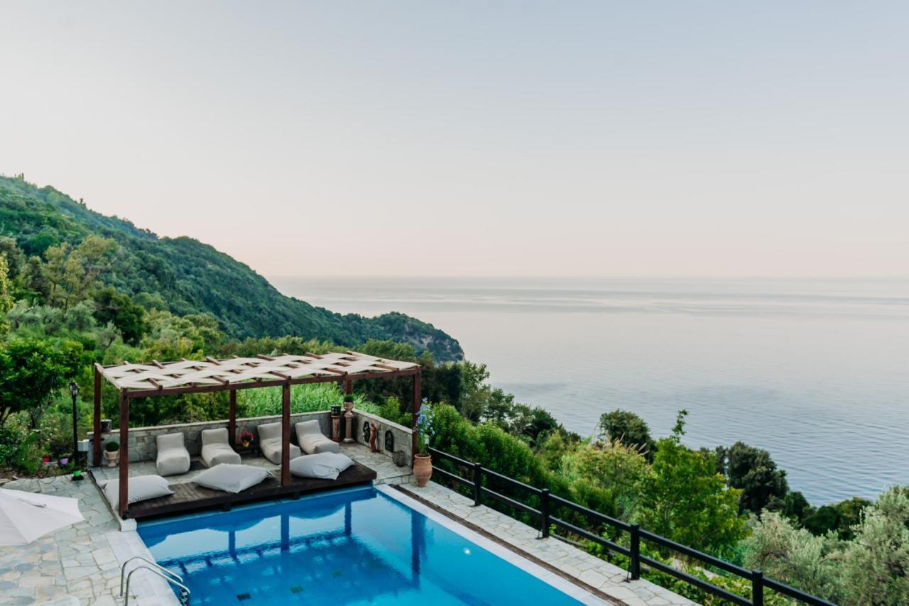 Elysian Luxury Villa Pelion Tsagarada Exterior photo