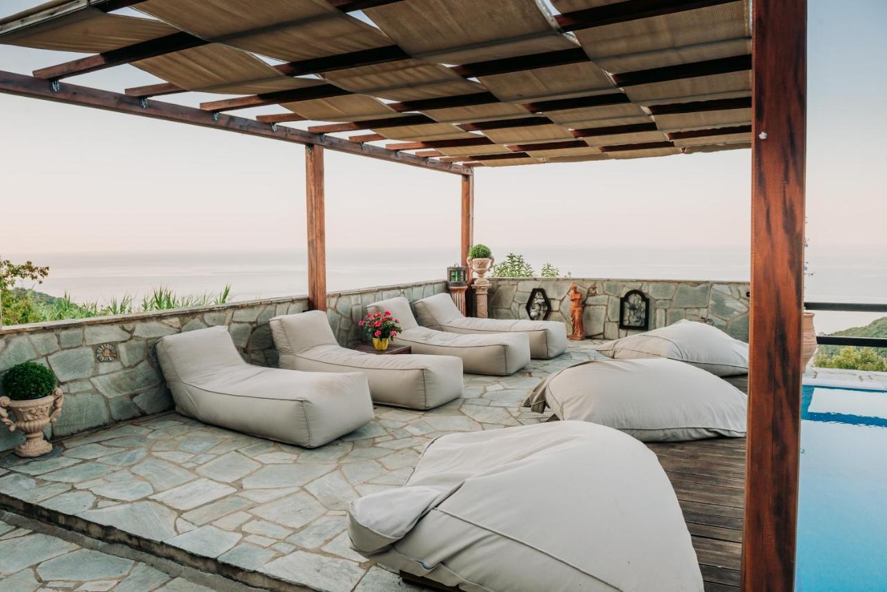 Elysian Luxury Villa Pelion Tsagarada Exterior photo