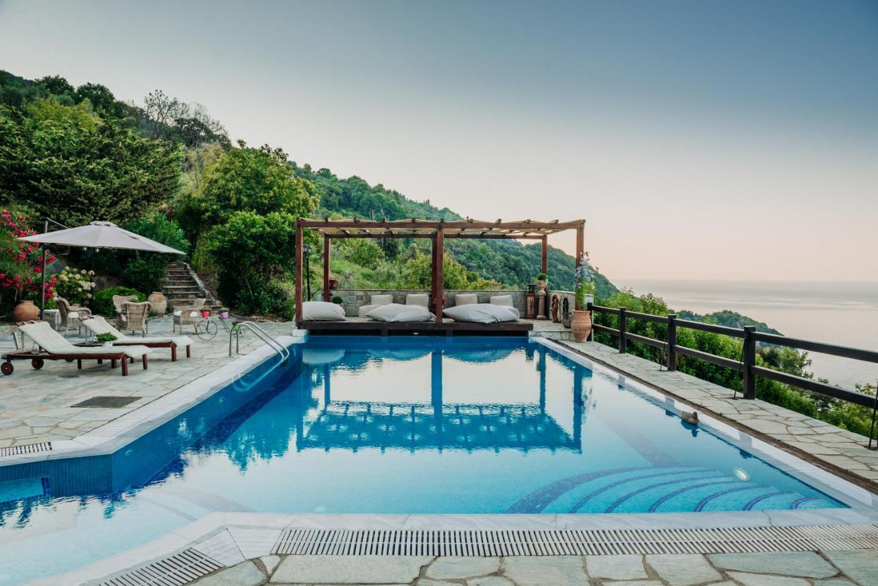 Elysian Luxury Villa Pelion Tsagarada Exterior photo