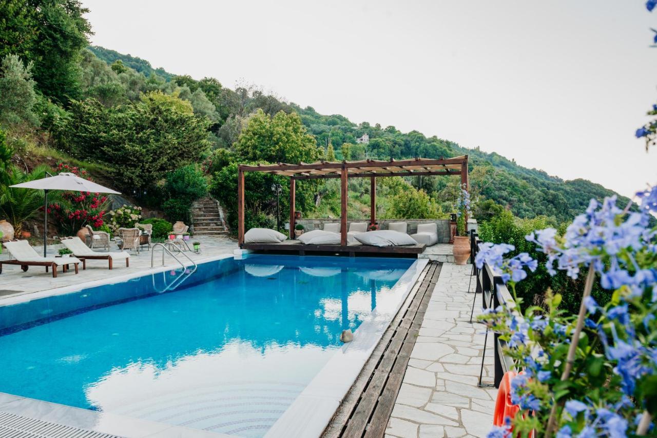 Elysian Luxury Villa Pelion Tsagarada Exterior photo